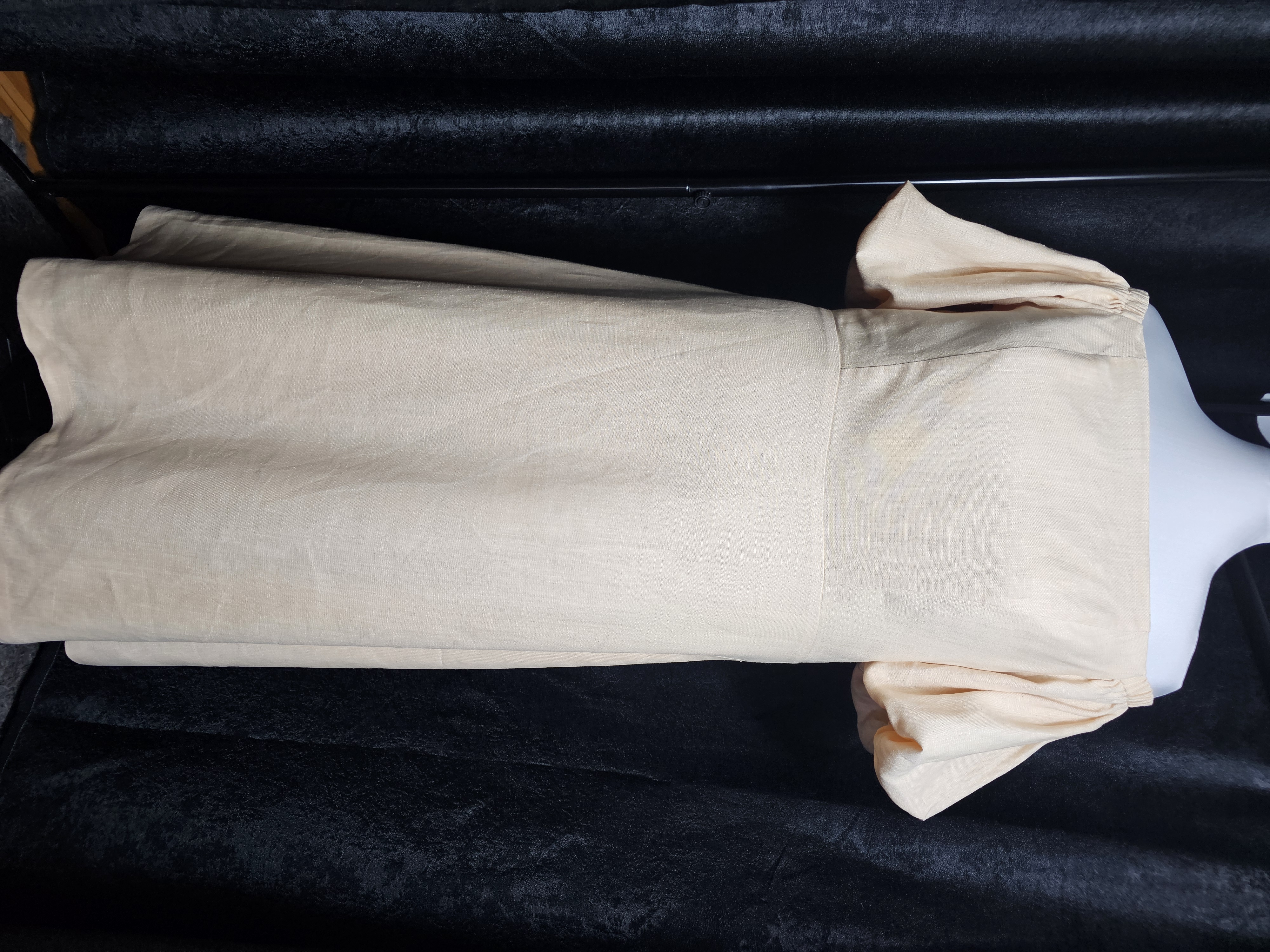 Buttercream Linen Off The Shoulder Midi Dress3:8 4:9